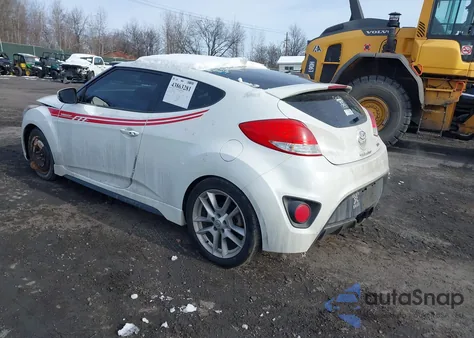 2016 Hyundai Veloster Turbo from USA, damaged, VIN KMHTC6AE4GU268503